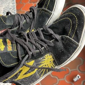 PUNK rock Bad Brains Banned In DC Vans hitop Shoes skating skateboard Men Sz 10